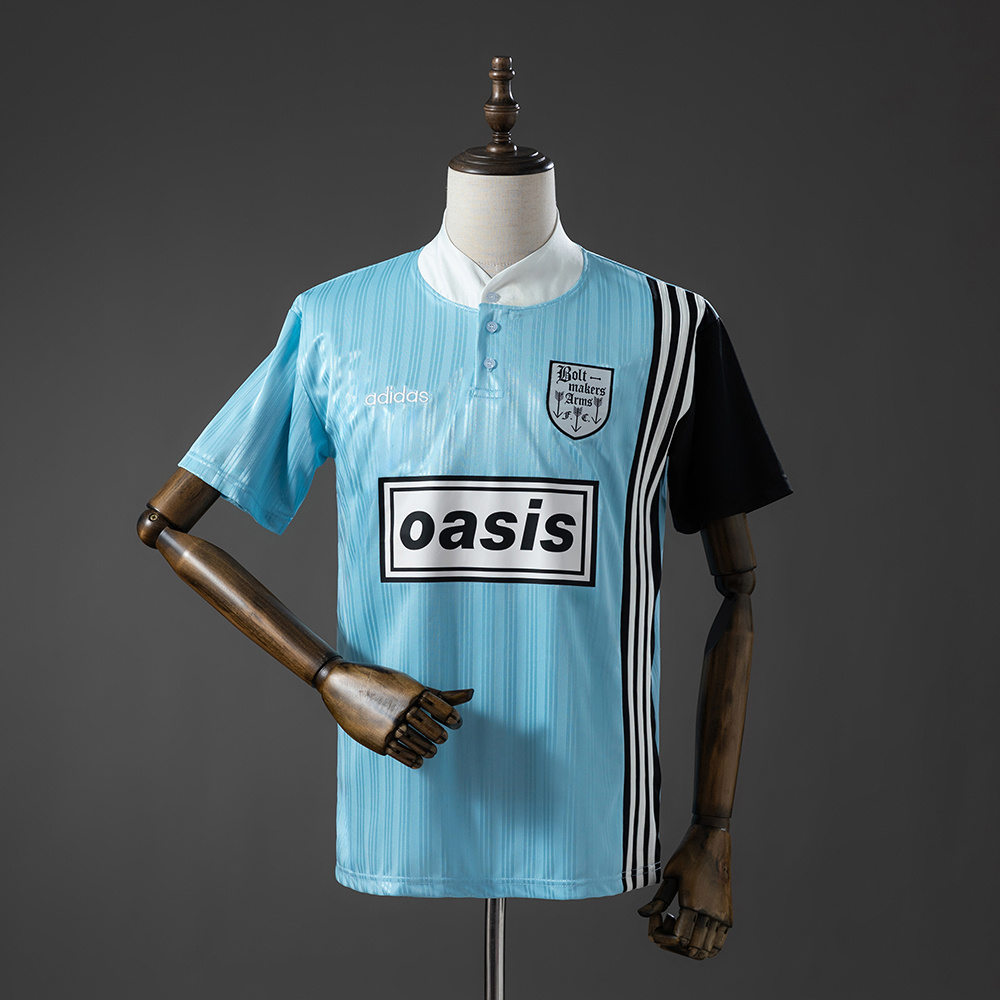 Camisa Oasis Band 1996 Retro Blue 1996 Torcedor