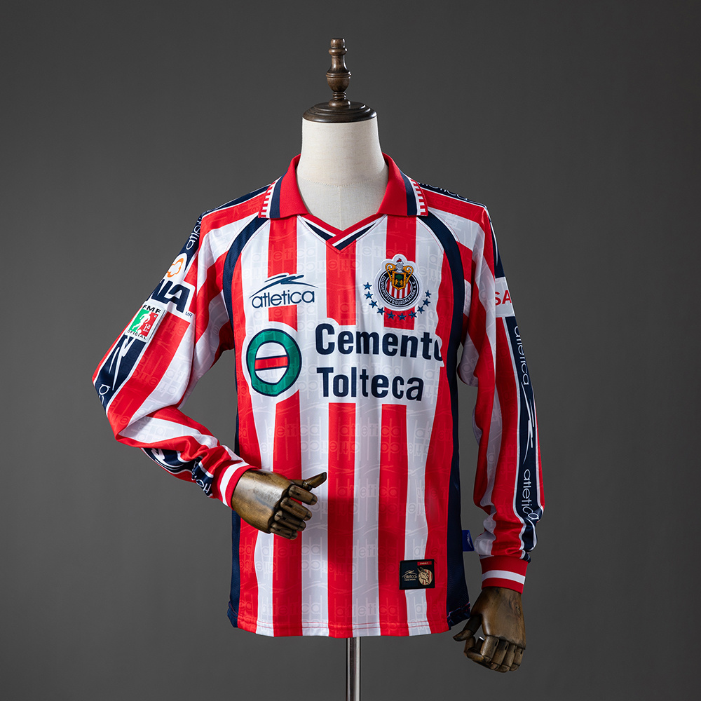 Camisa Chivas de Guadalajara 99/00 Long-sleeved Retro 99/00 Torcedor