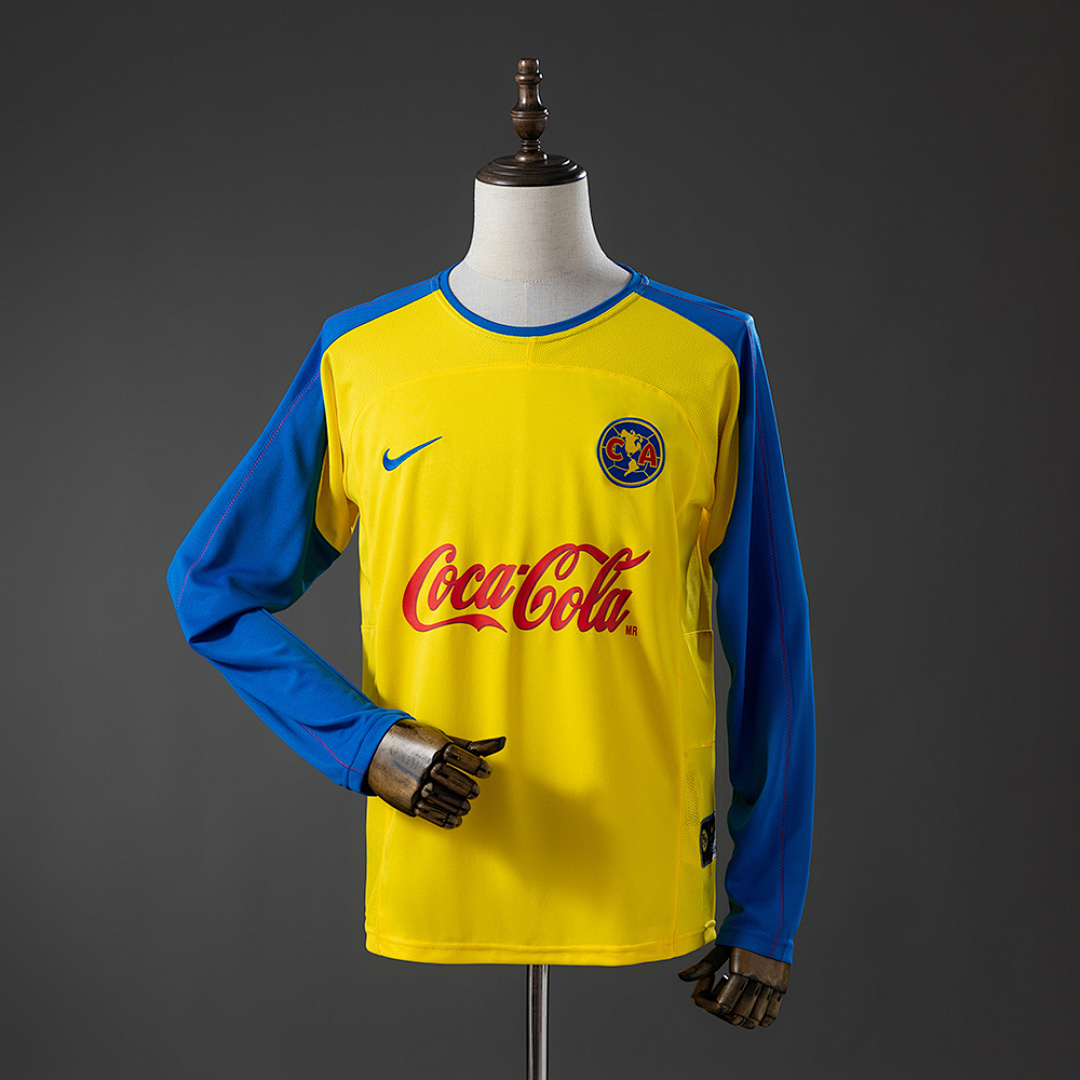 Camisa America 03/04 Long-sleeved Retro 03/04 Torcedor