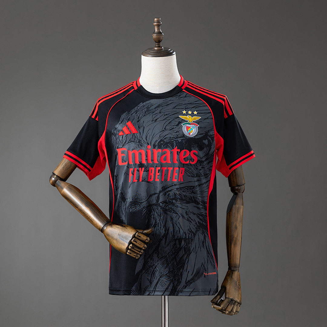 Camisa Benfica 26/27 Special Eagle - Black& Red 26/27 Torcedor