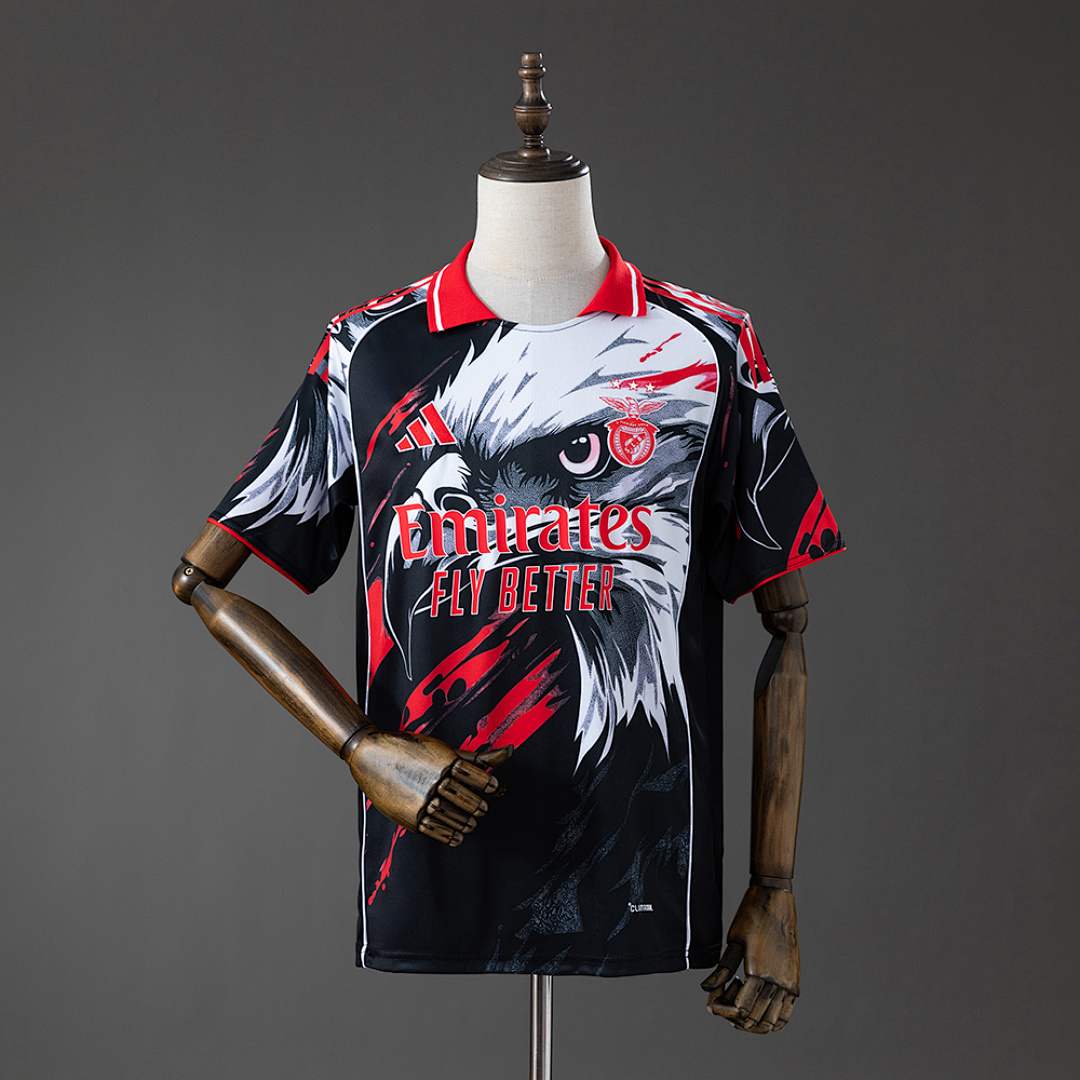Camisa Benfica 26/27 Special Eagle - Black& White 26/27 Torcedor