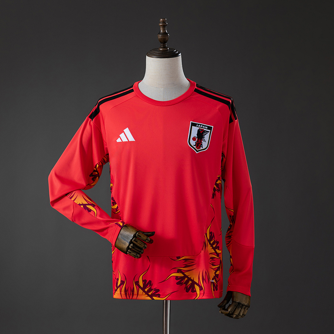 Camisa Japão 2026 GK - Red Long-Sleeved 2026 Torcedor