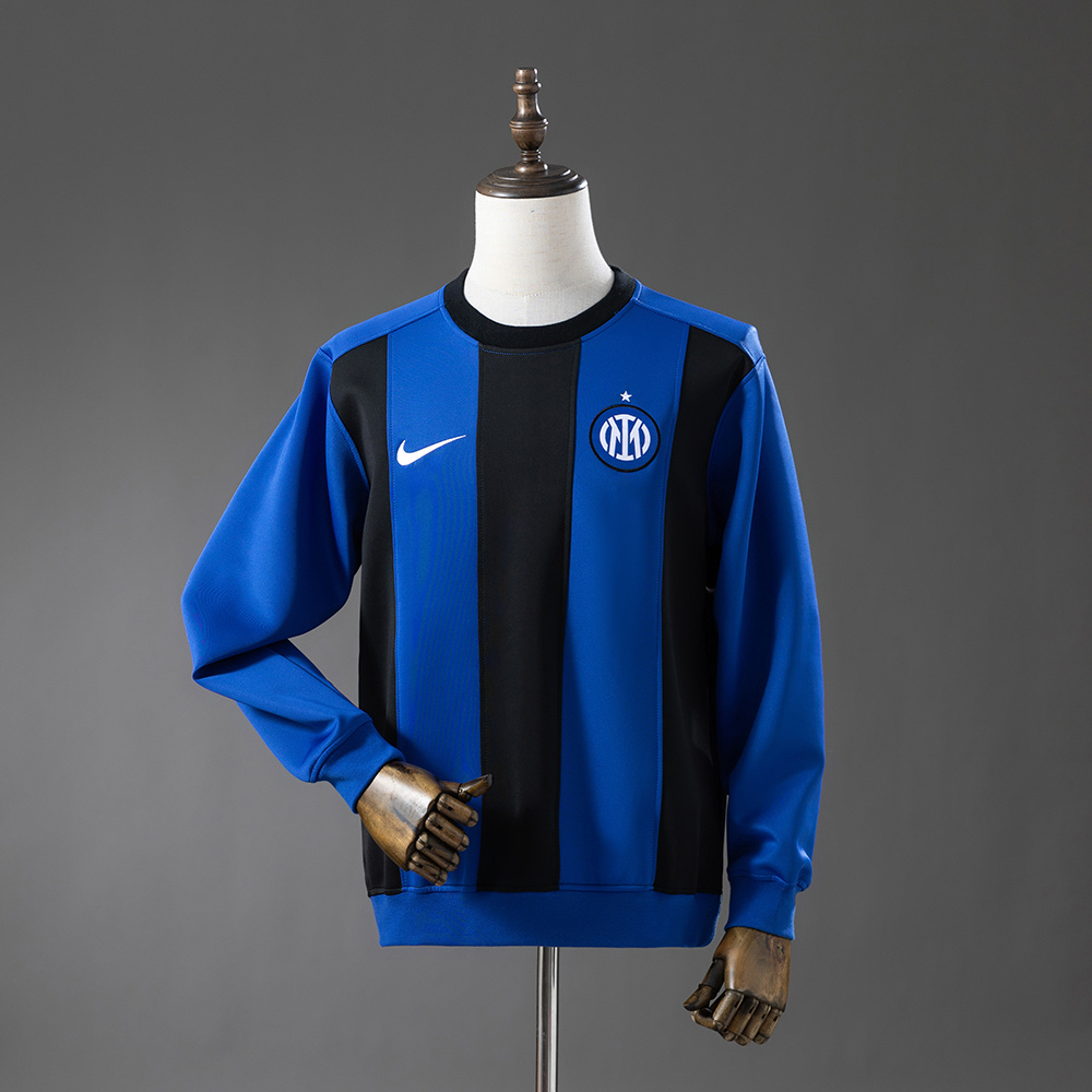 Camisa Inter Milan 25/26 Long-sleeved Sweatshirt - Dark Blue & Black M-4XL 25/26 Torcedor