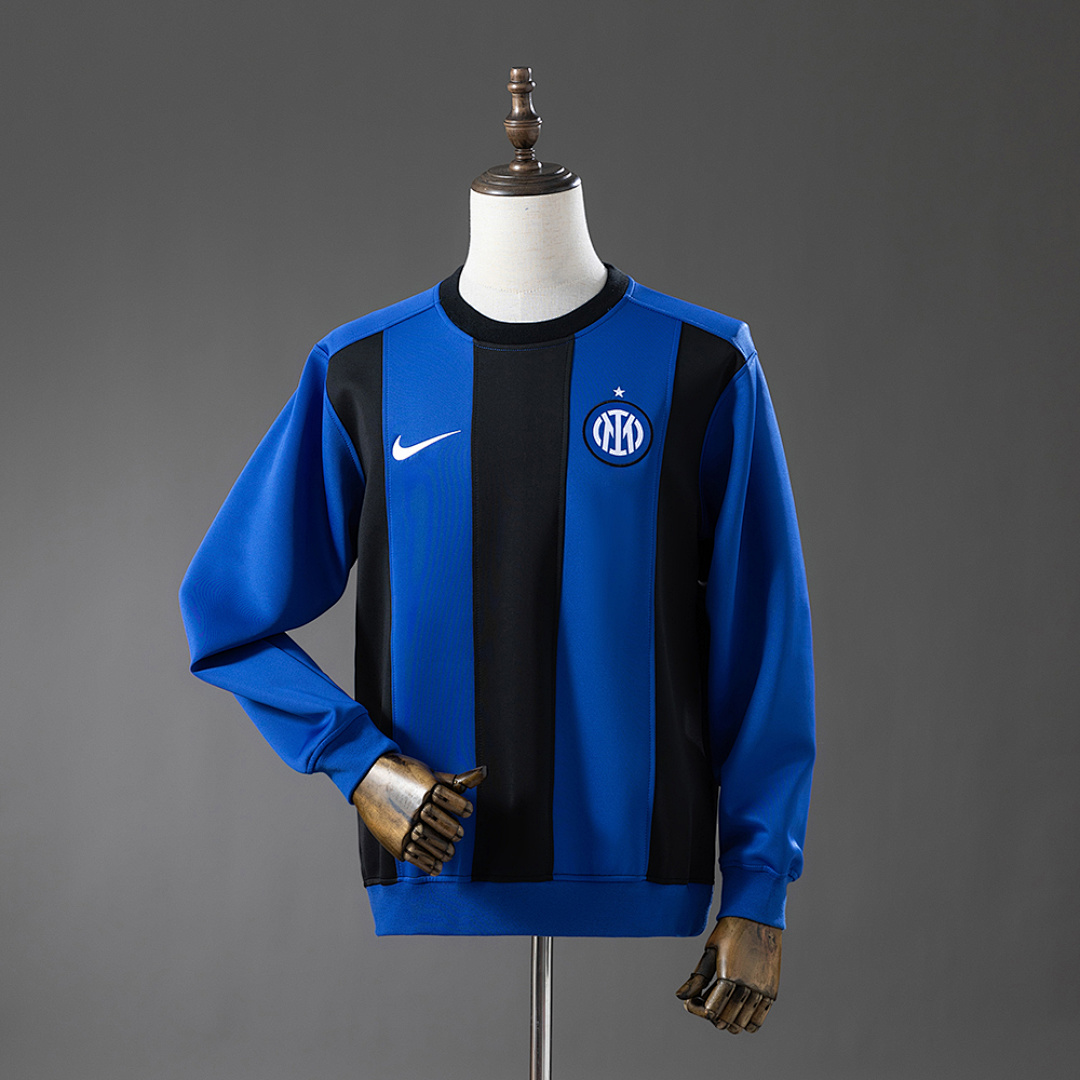 Camisa Inter Milan 25/26 Long-sleeved Sweatshirt - Dark Blue & Black M-4XL 25/26 Torcedor