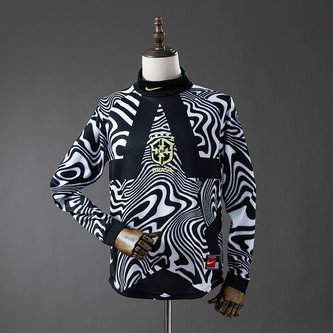 Camisa Brasil 2026 Goalkeeper Long-Sleeved 2026 Torcedor