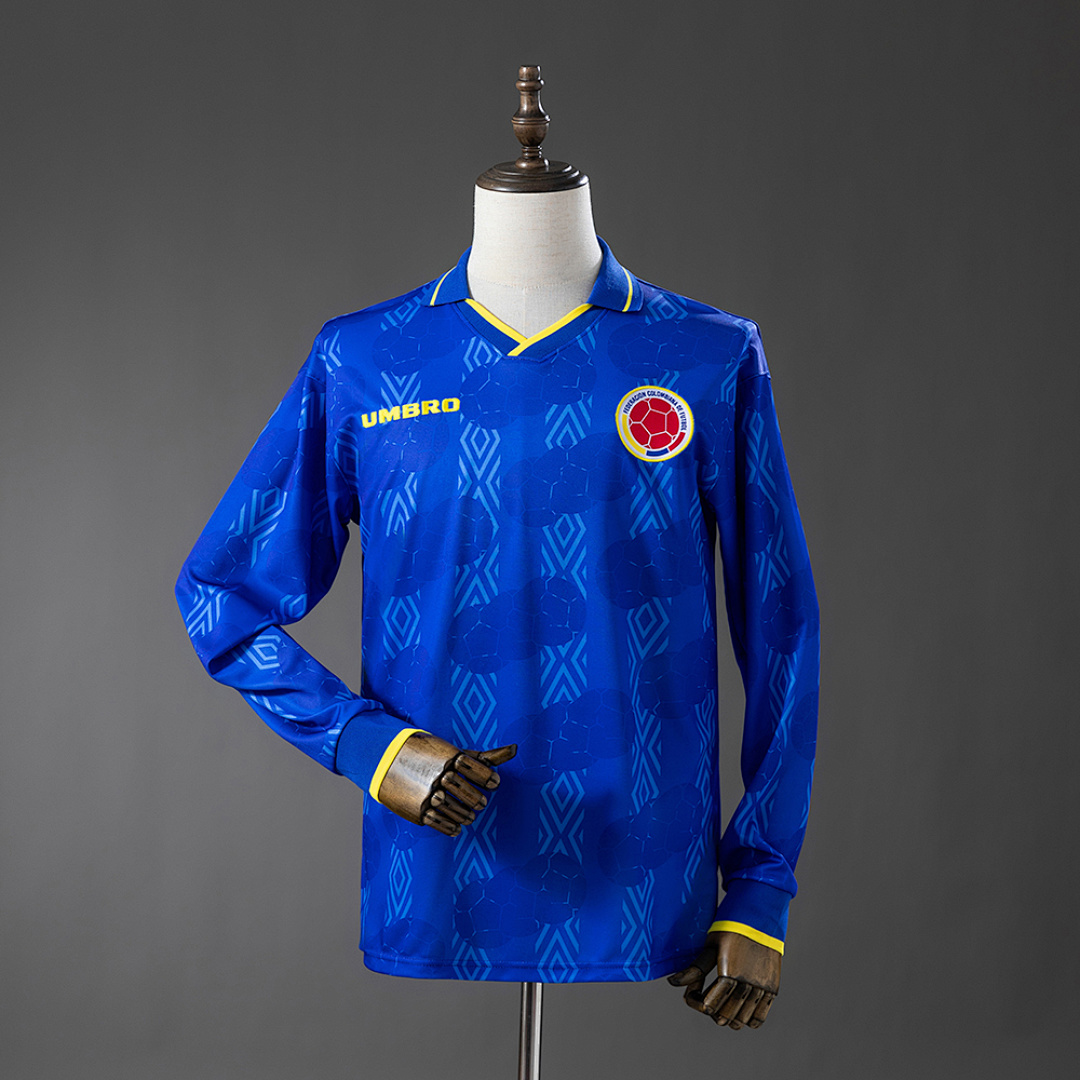 Camisa Colômbia 1994 Long-sleeved 1994 Torcedor