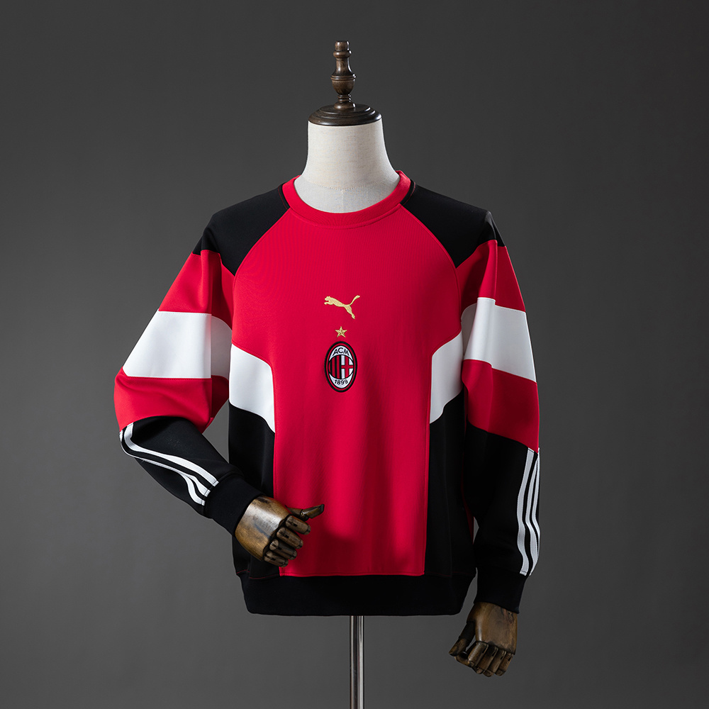 Camisa AC Milan 25/26 Long-sleeved Sweatshirt - Red M-4XL 25/26 Torcedor