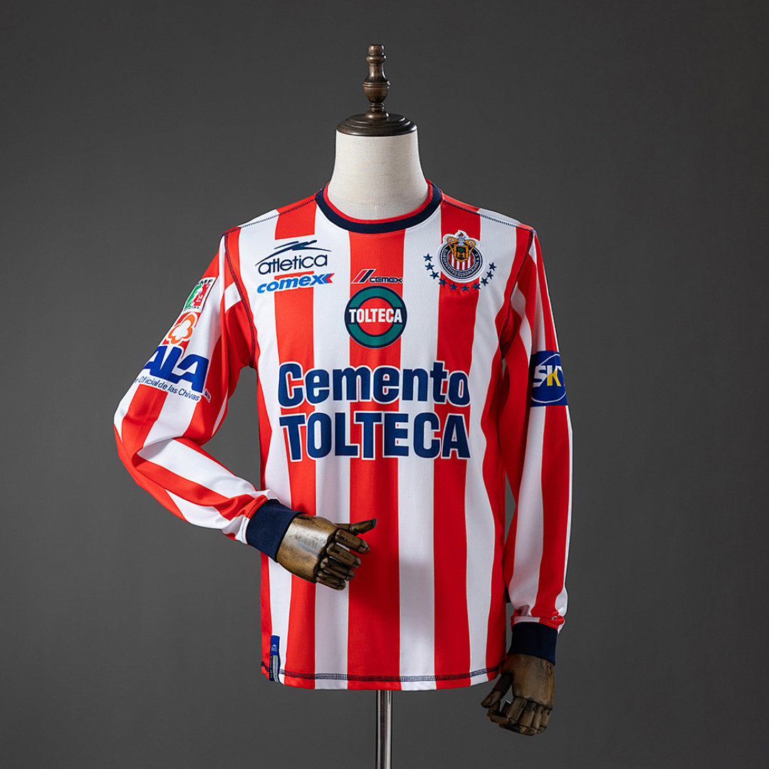 Camisa Chivas de Guadalajara 02/03 Long-sleeved Retro 02/03 Torcedor
