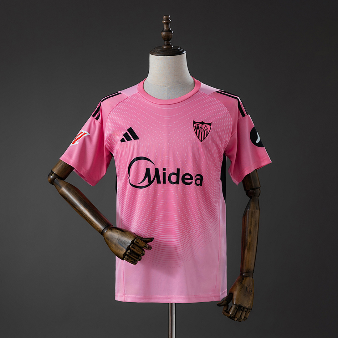 Camisa Sevilla 25/26 Goalkeeper Pink 25/26 Torcedor