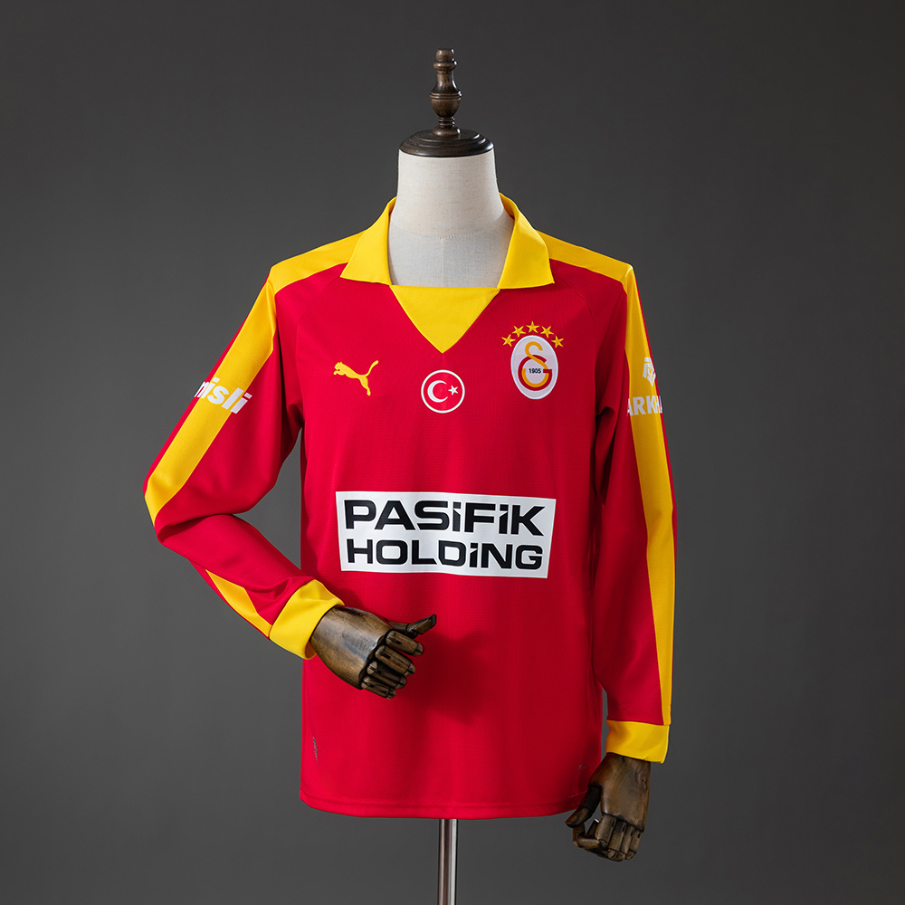Camisa Galatasaray 25/26 Retro Edition - Red Long-Sleeved 25/26 Torcedor