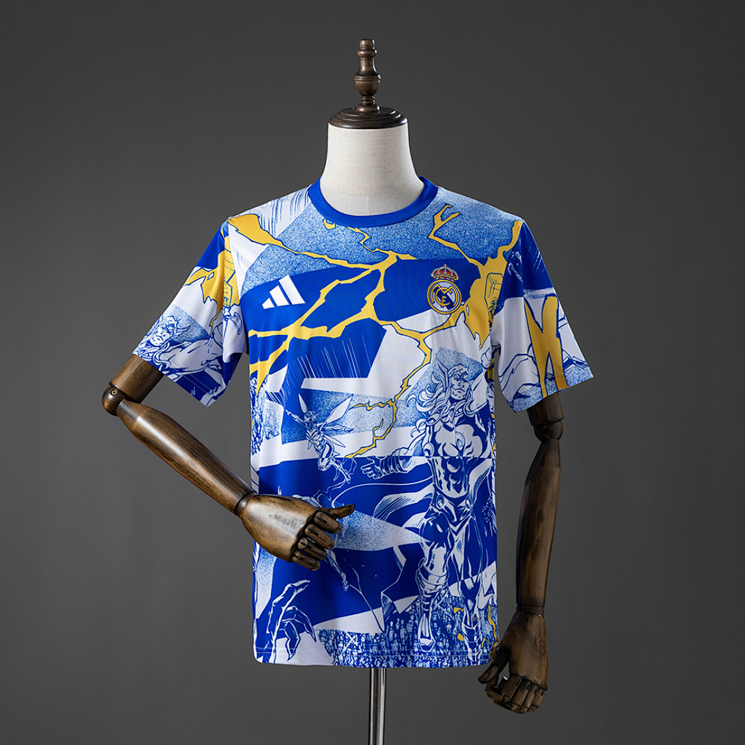 Camisa Real Madrid 25/26 Avengers - (Blue) 25/26 Torcedor