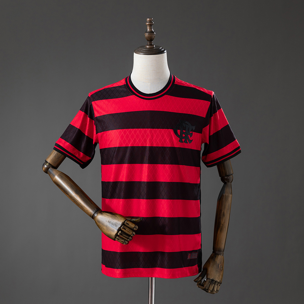 Camisa Flamengo 26/27 Red-Black Striped 26/27 Torcedor