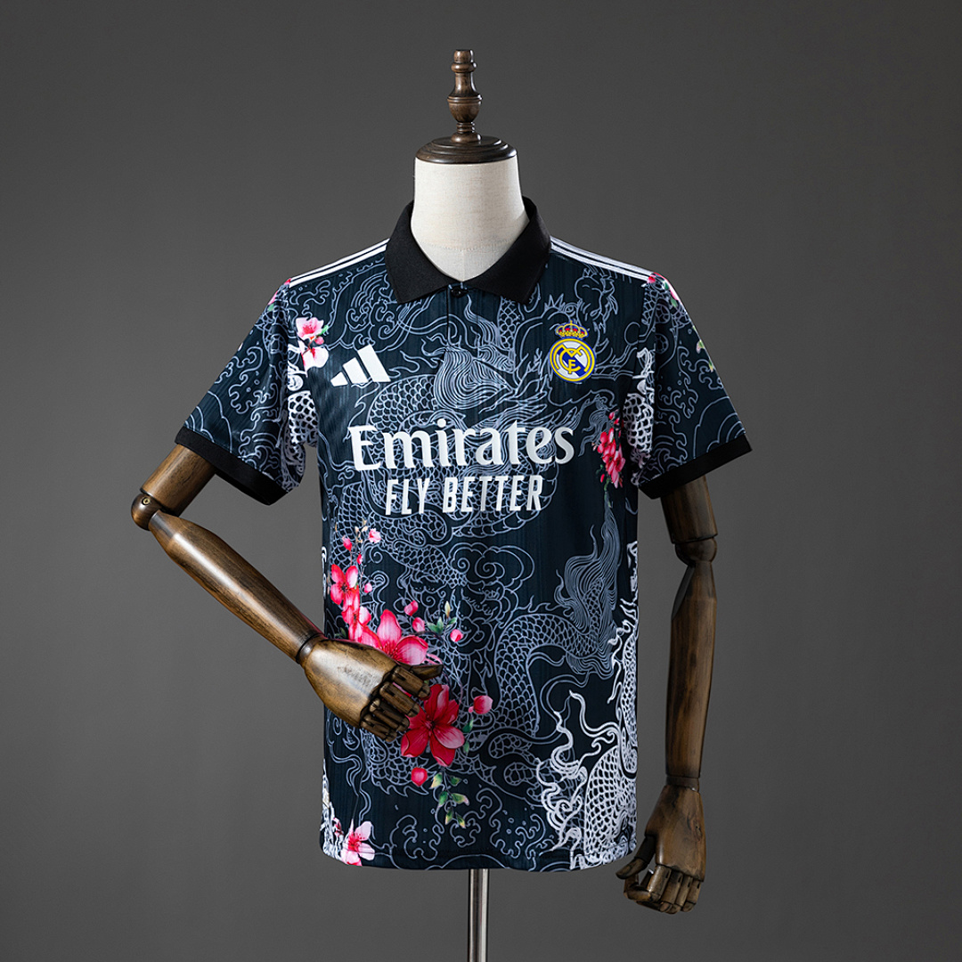Camisa Real Madrid 25/26 - Black 25/26 Torcedor