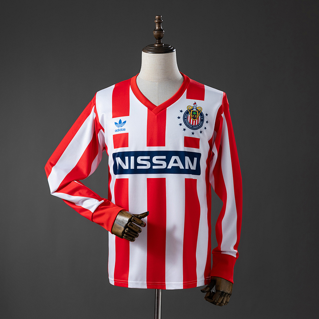 Camisa Chivas de Guadalajara 90/91 Long-sleeved Retro 90/91 Torcedor